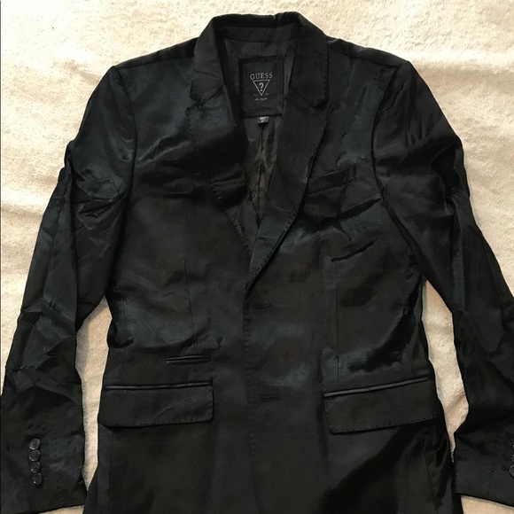 Guess Men’s Velvet Blazer - Picture 2 of 9